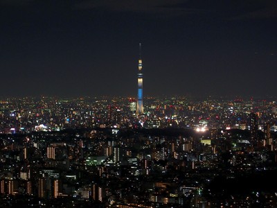 Tokyo Skytree viewed from Sunshine 60 - Single exposure